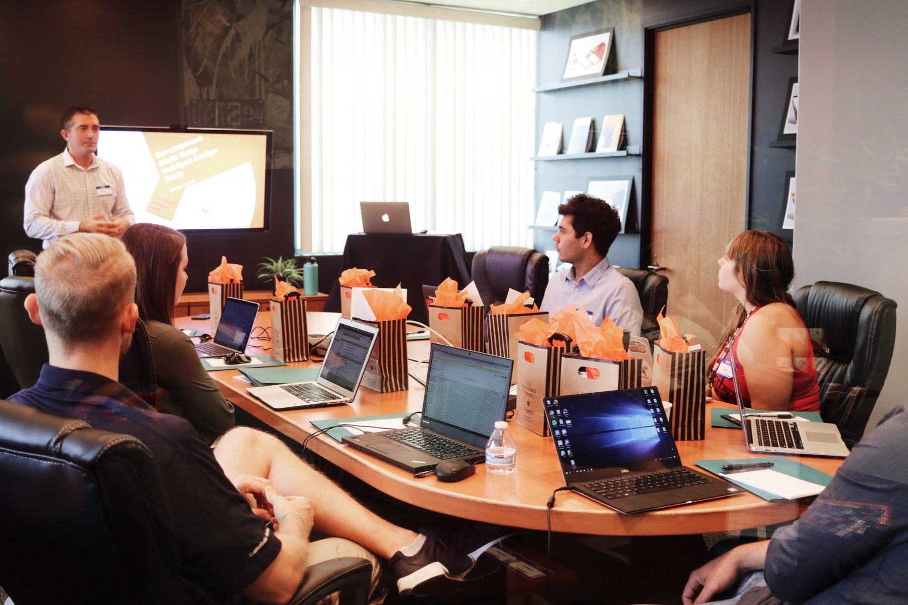 Group of people at a sales kick-off meeting